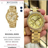 MICHEAL KORS RITZ CHRONOGRAPH GOLD 450