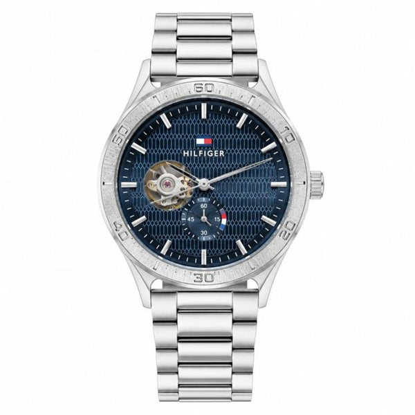Tommy Hilfigar Automatic Silver Blue Dial