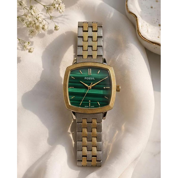 Fossii_l x Nick Jonas Ladies 2Ton Gold Green 02