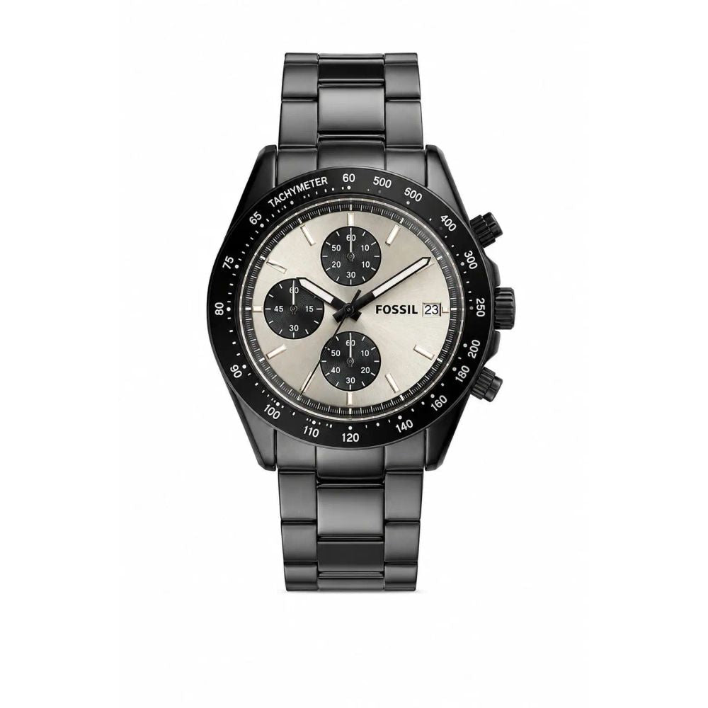 Fossi_l Black Chronograph Watch 202