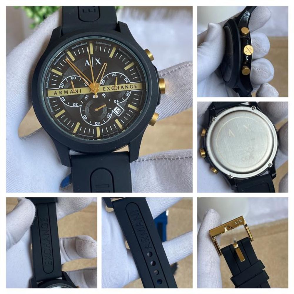 ArrWa%! Exchage AX2436 Chronograph Black AT525