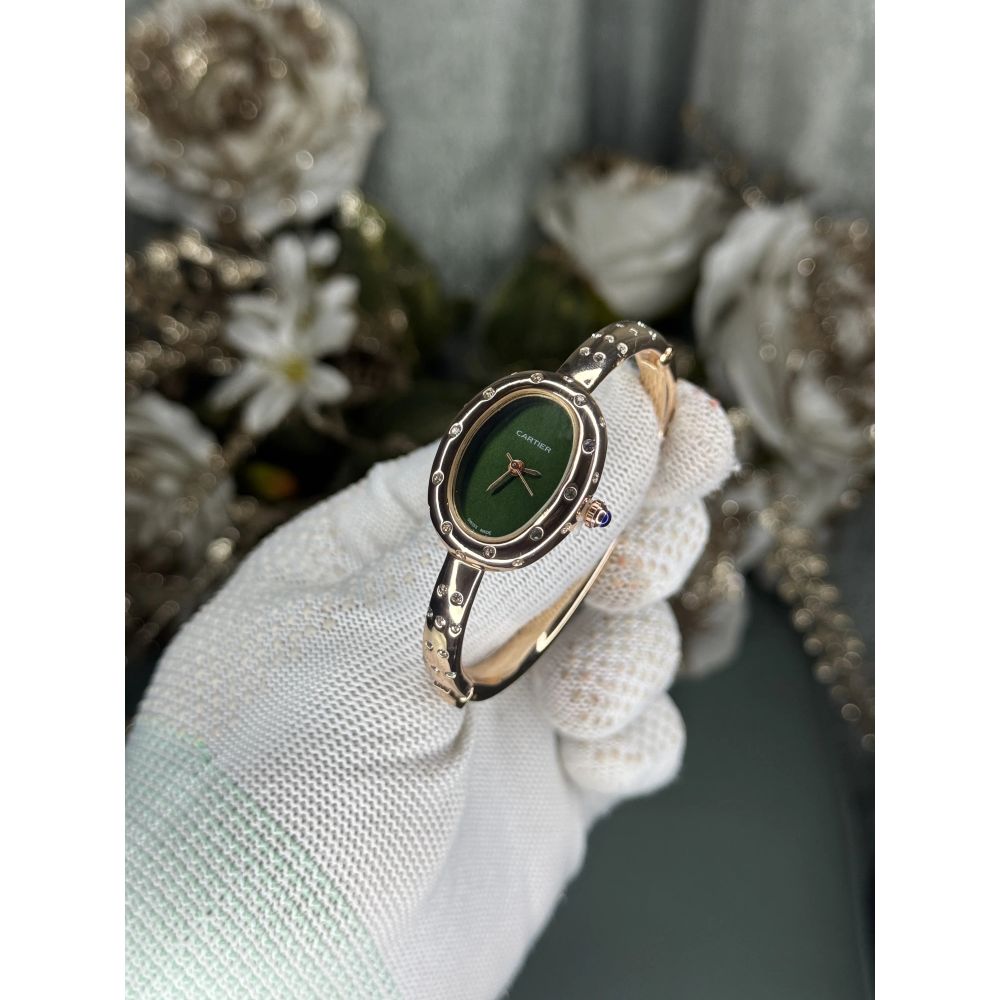 Cartier Bangle Copper Green Diamond Premium Watch