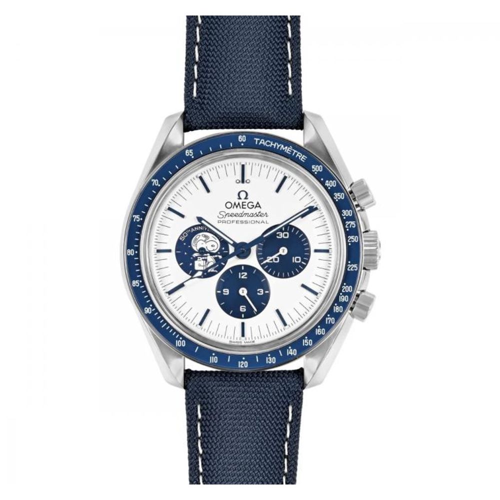 Omegg_a Speedmaster Silver Snoopy