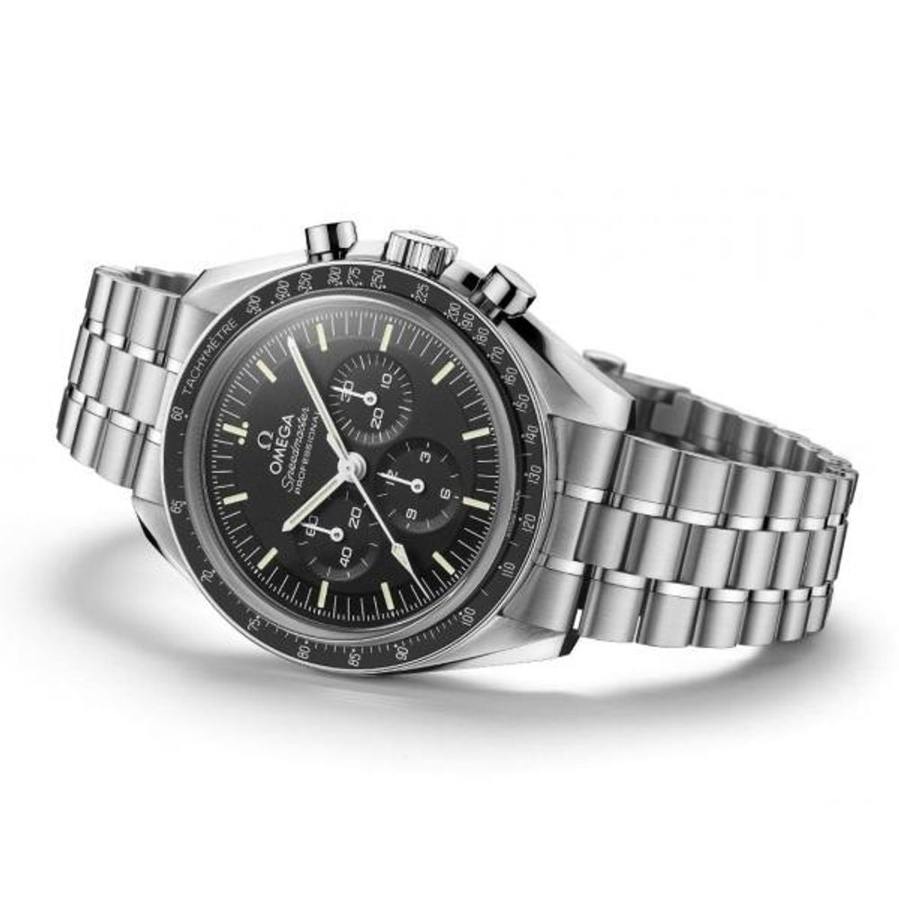 Omegha Speedmaster Moonwatch Professional silver Black Black Chronograp