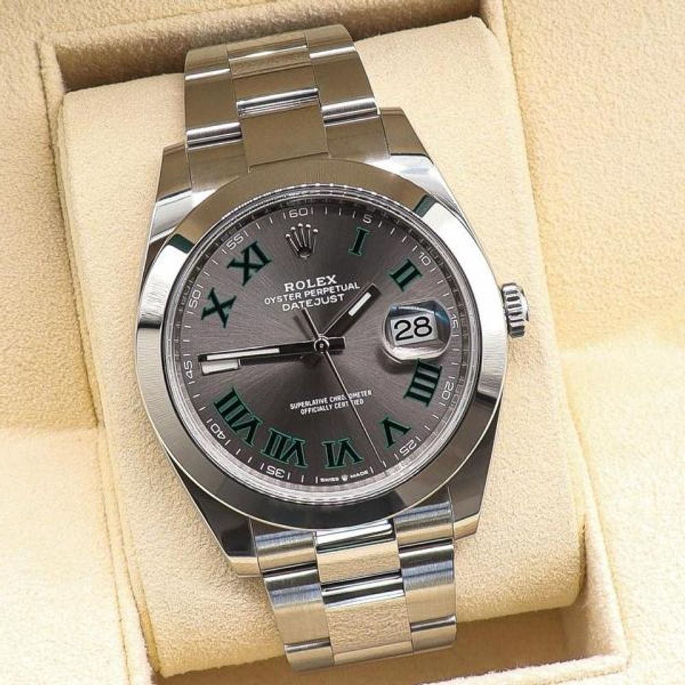 Rollex DateJust Automatic Premium FST Oyster Silver Grey Dial AT468