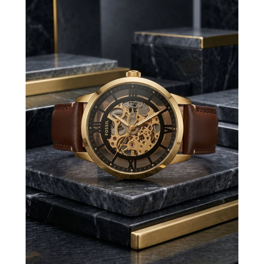 Fosil Townsman brown gold black