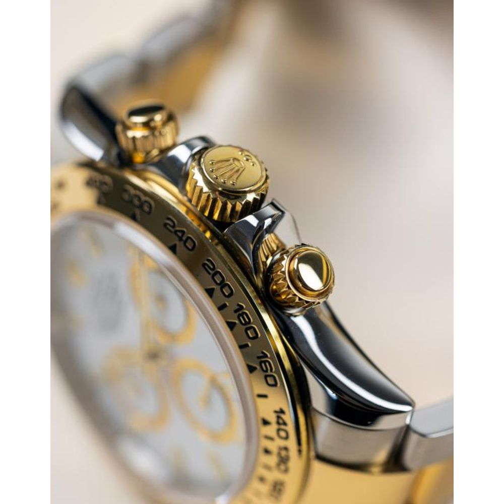 Rolee_x Oyster Perpetual Daytona Chosmograph 2Ton-Gold-White