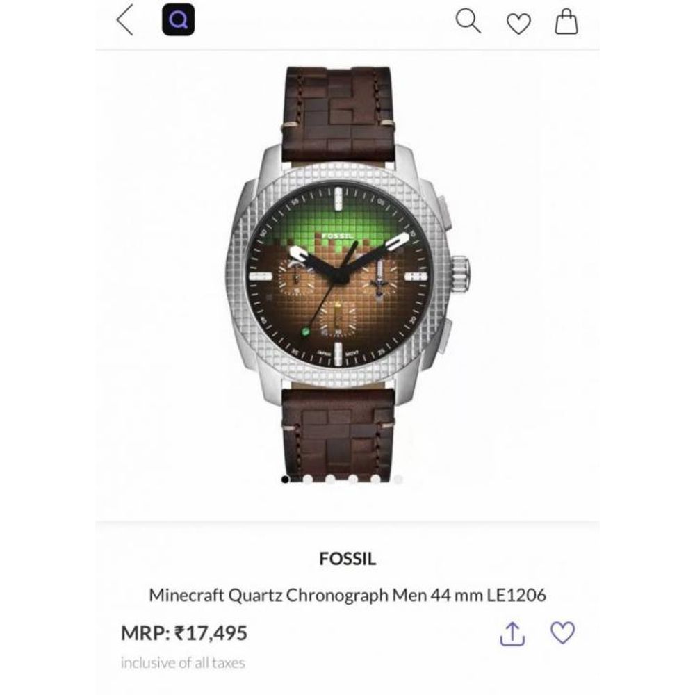 Fossi Minecraft Chronograph (All working)