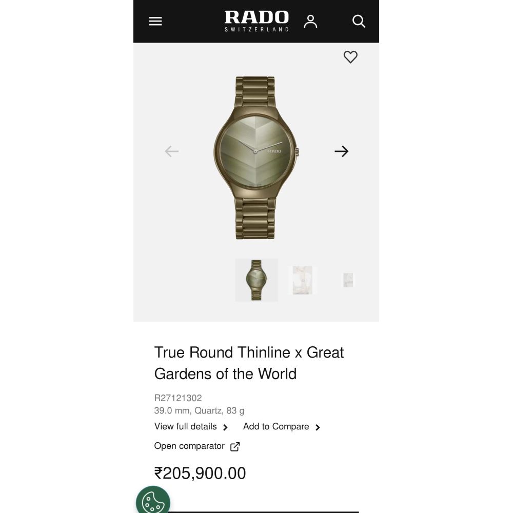 Rad o true Round thinline X Great Gardens of the world