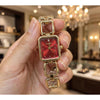 CHENNEL ICONIC GOLD-RED WATCH FOR HER 1082