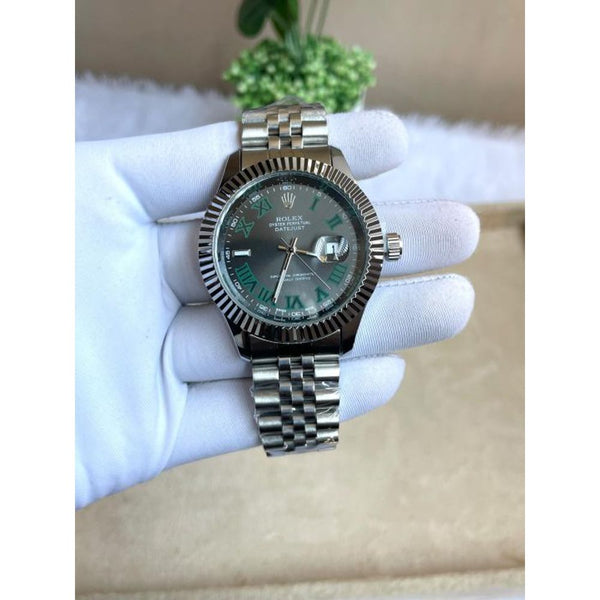 Rollex DateJust Silver Grey AT294