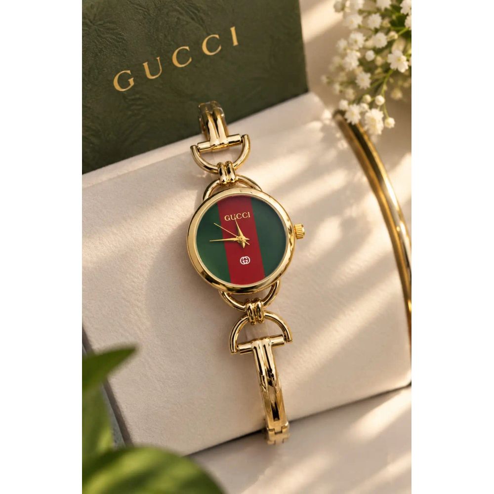 Gucci Women Gold Green