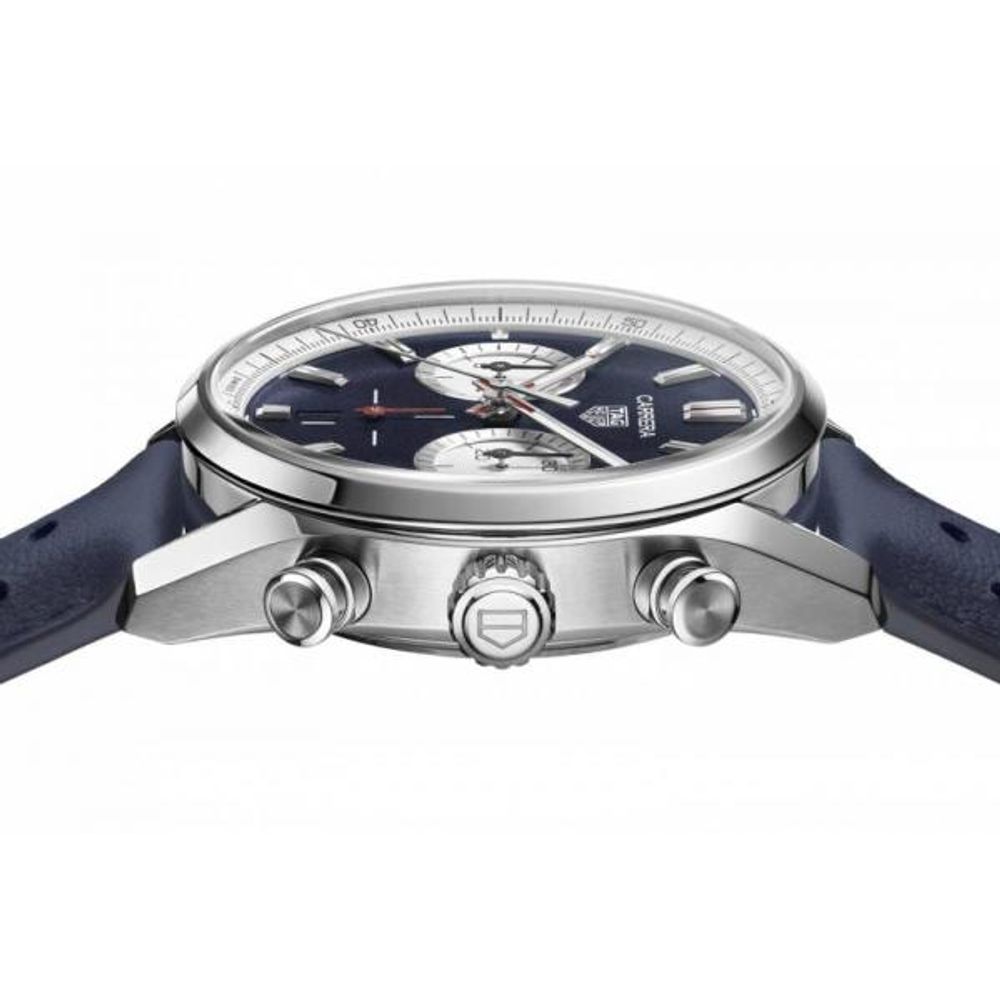 TAG Heuuer Carrera Chronograph 42mm France Limited Edition blue