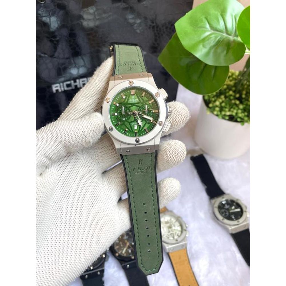 Hublot Big Bang NoN Chrono Silver Green AT447