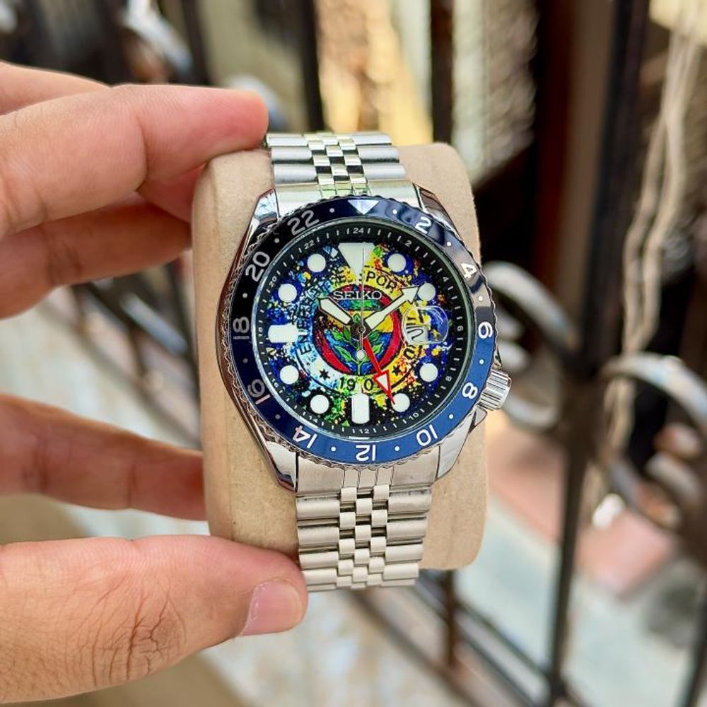 Seiko 5 Sports GMT The Red Devils Concept Bespoke Timepiece