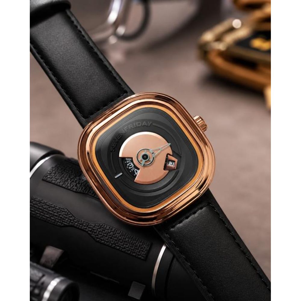 Seven Friday PE201 Black Copper Black Dial