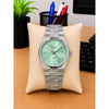 TISOT PRX SILVER MINT GREEN PLANE DIAL AT358