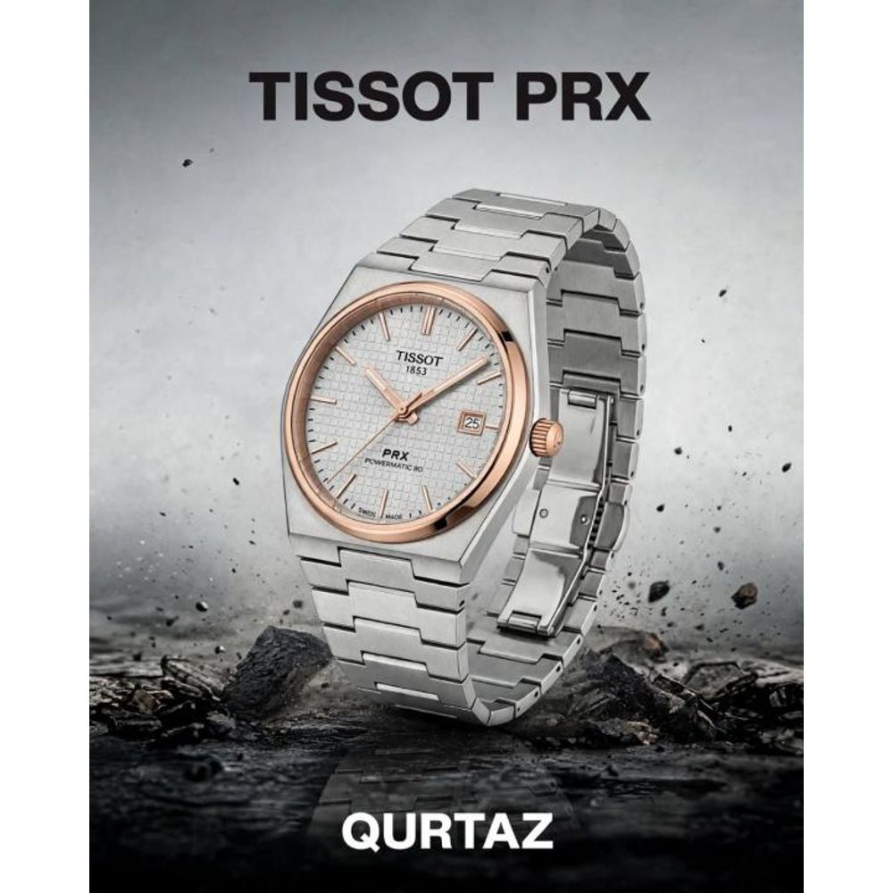 Tissoo_t 1853 Prx Powermatic Quartz 2 ton white checks