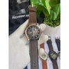 Tommyy Hilfiger Automatic Leather Belt Brown Two Tone Black Dial AT143