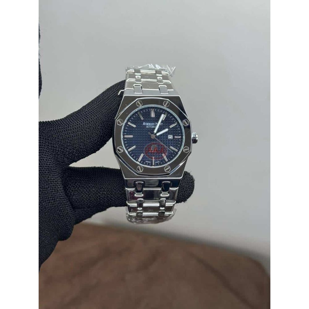 Audemars Pigue t Royal Oak Silver Blue Dial Quartz Watch