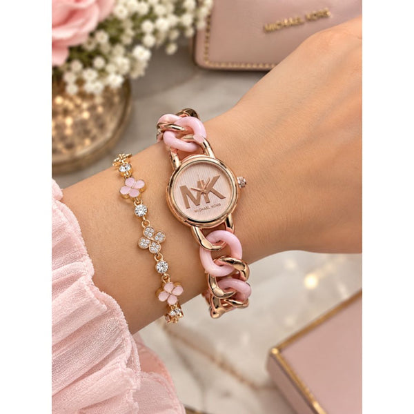 Michael l Kors Runway Rosegold Pink