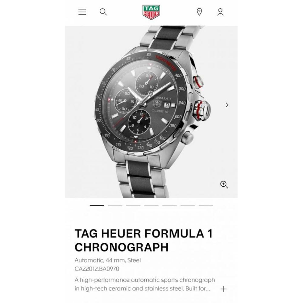 TAG Heuuer Formula 1 Bettry Chronograph 2 ton gray