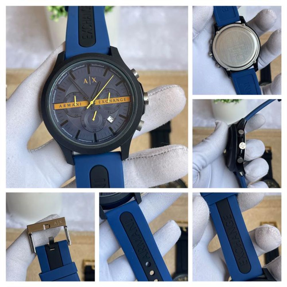 ArrWa%! Exchage AX2436 Chronograph Blue AT525
