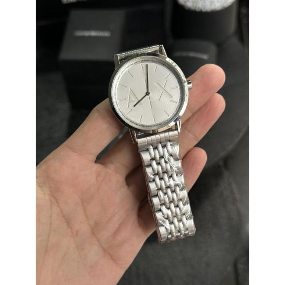 Arma i Exchange AX Silver White Premium Watch