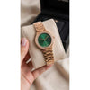 Tummy Hilfigher Women Rosegold Green Dial
