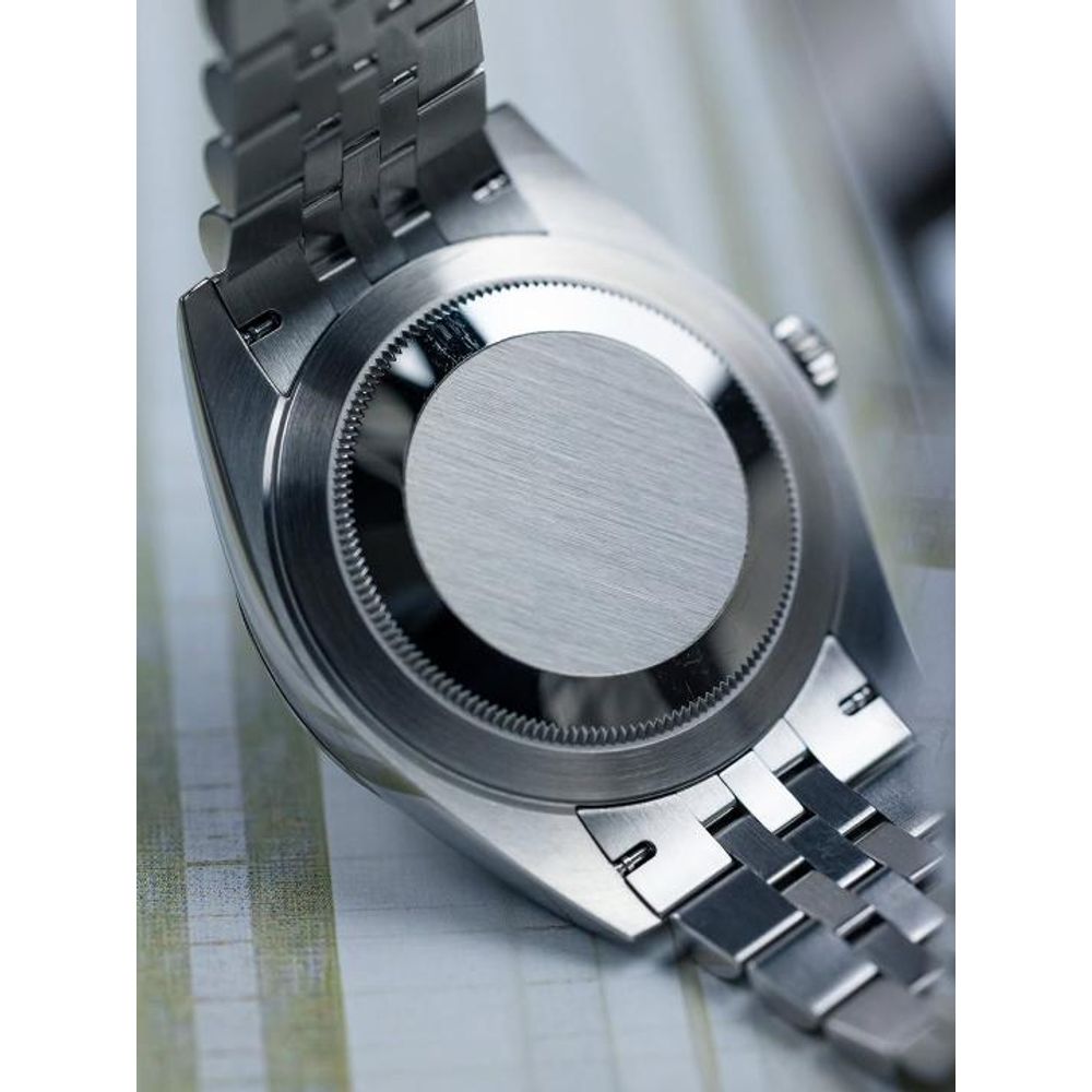 Rolee_x Oyst uuer Perpetual Date Just Silver-Black