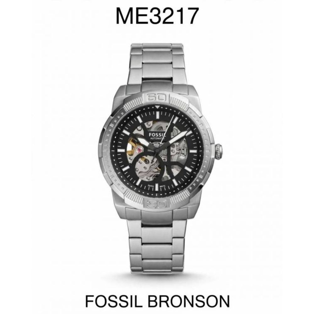 Fossii_l Bronson Me3217 silver Black