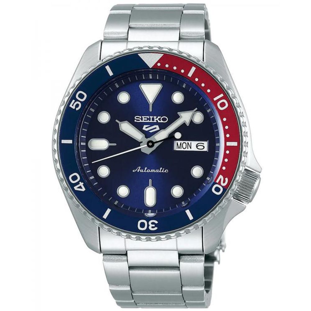 SEIKO GMT DAY DATE PEPSI SWISS MOVEMENT LIKE AUTO OPEN BACK 1162