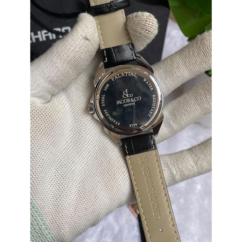 Jacob & Co Palatial Classic Black Silver Black AT444