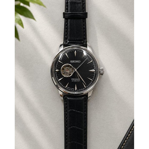 Seiko Presage Automatic Black Silver Dial