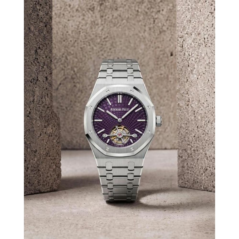Audema_ars Piguet Royal Oak Selfwinding Flying Tourbillon silver and purple