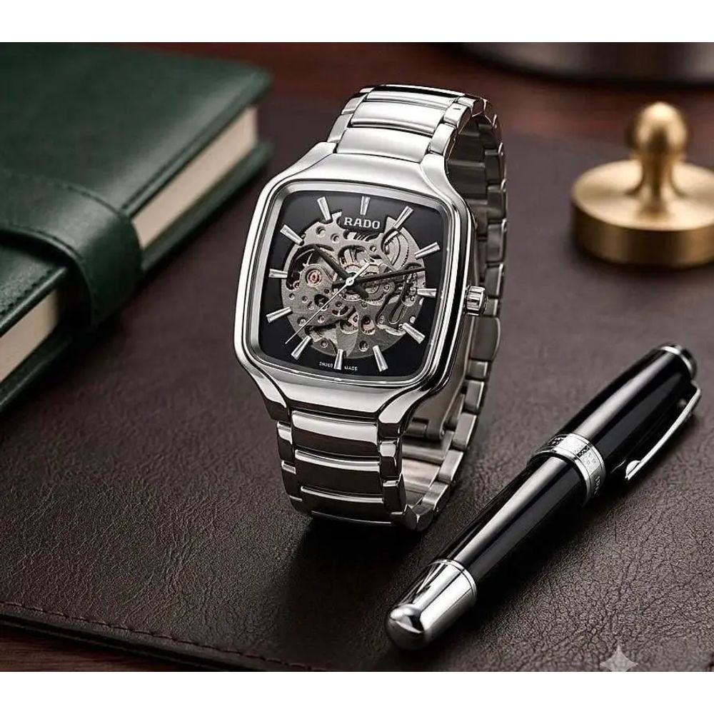 Rad_o True Square Automatic Silver Black