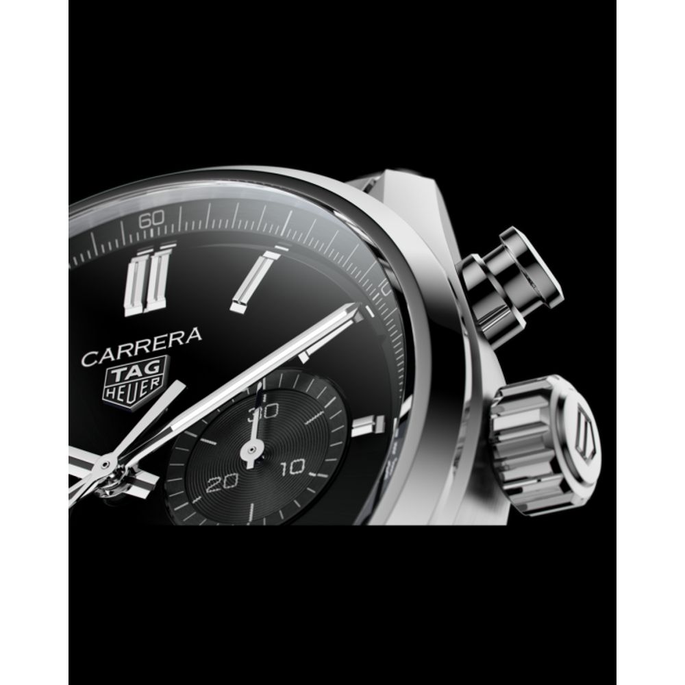 TAG Heuuer Carrera Chronograph silver Black