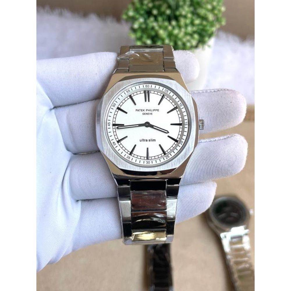 Patek Philipe Ultra Slim Silver White AT508