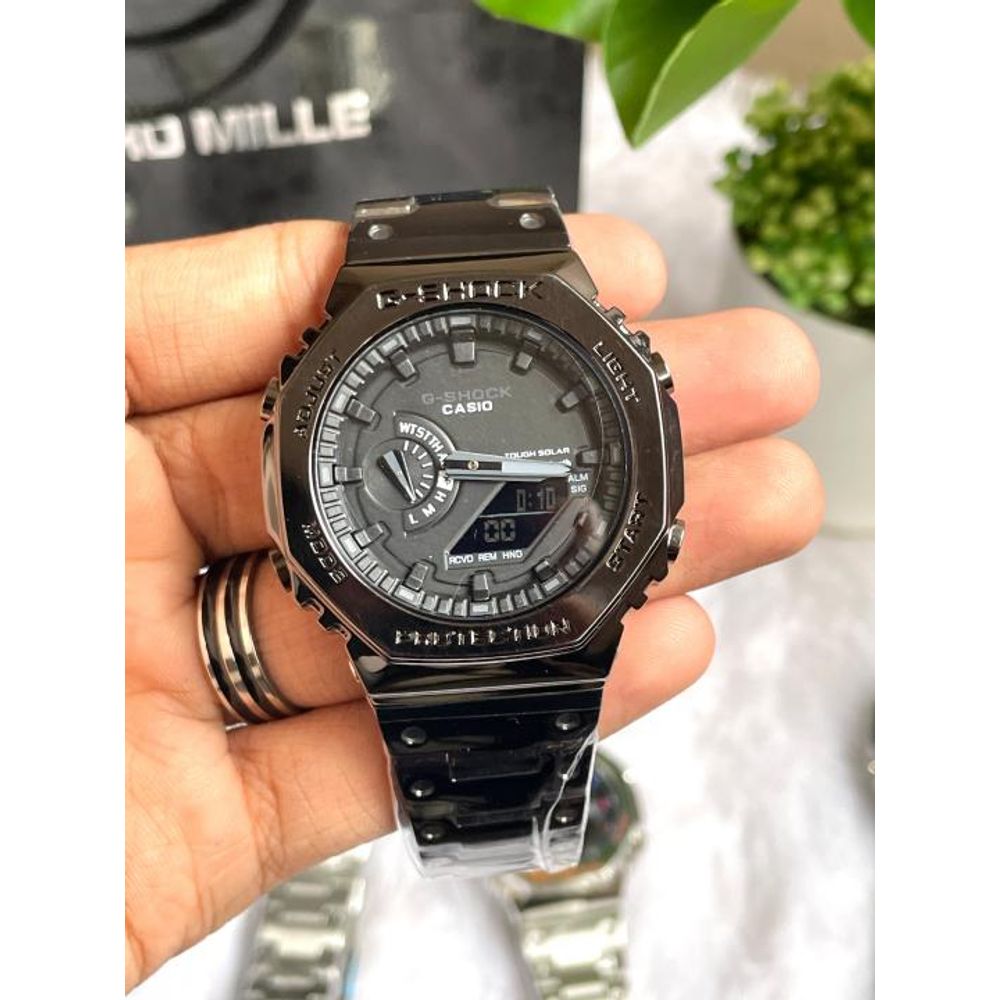 CASIO GSHOCK B2100 METAL FULL BLACK AT308