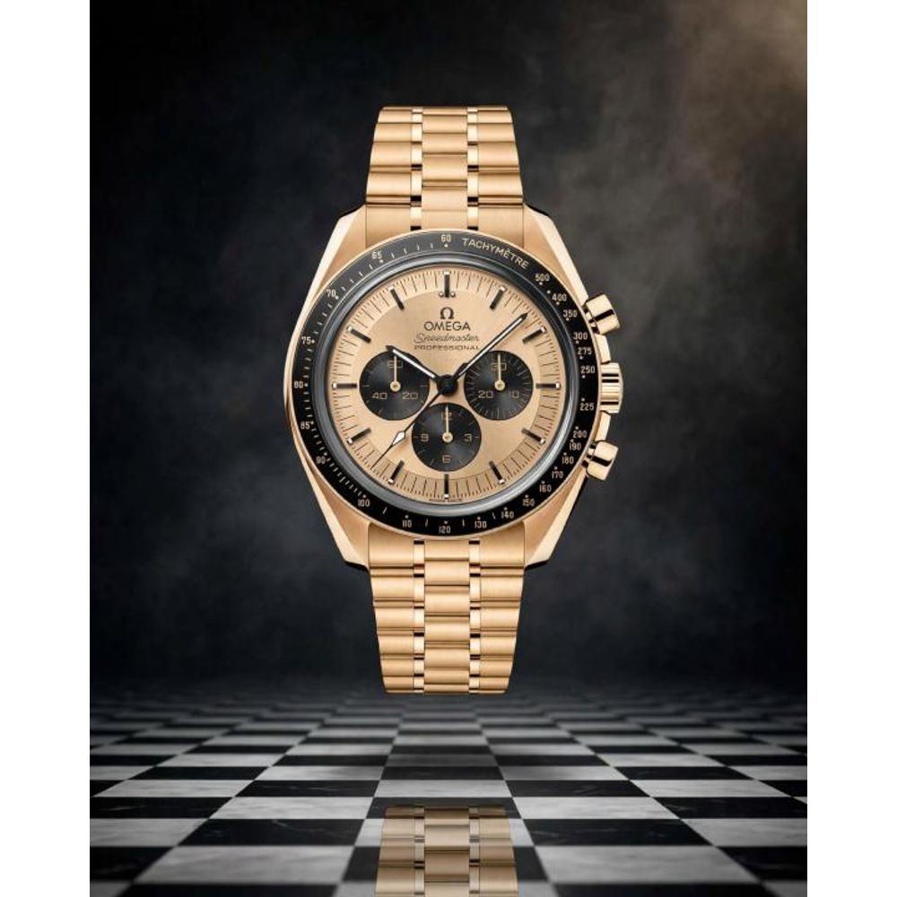 Omegg_a Speedmaster Moonwatch Professional Co-Axial Master Chronometer Chronograph gold to gold