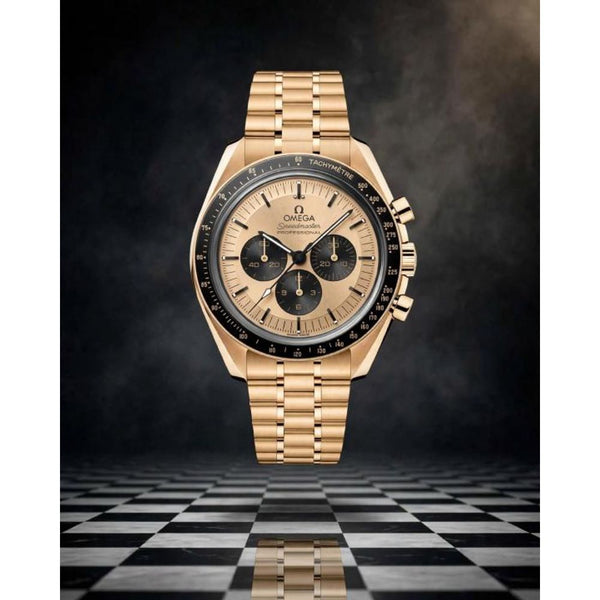 Omegg_a Speedmaster Moonwatch Professional Co-Axial Master Chronometer Chronograph gold to gold
