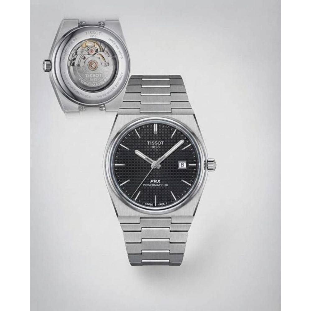 Tissoo_t 1853 Prx Automatic Top Quality Silver-Black