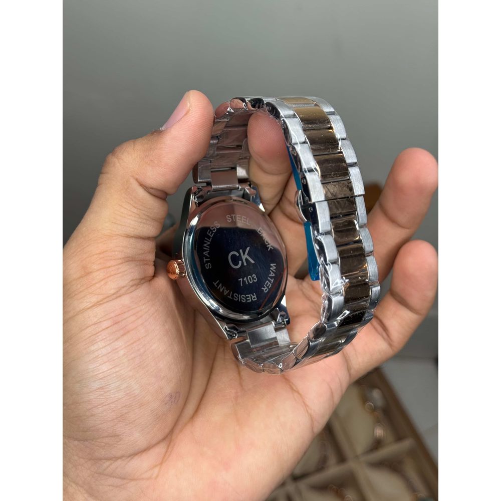 Calvin Klei n Dual Tone With Blue Premium Watch