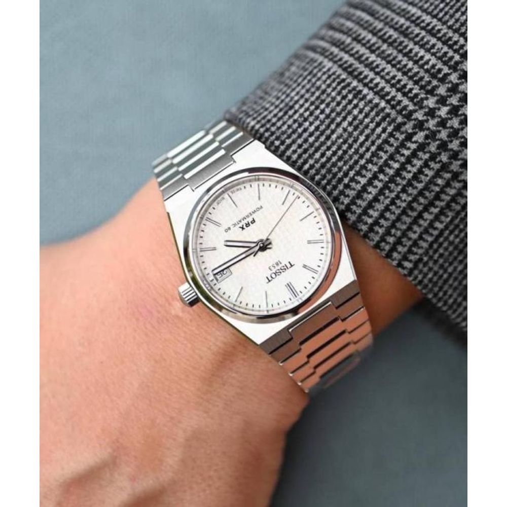 Tissoo_t 1853 Prx Automatic Top Quality silver white