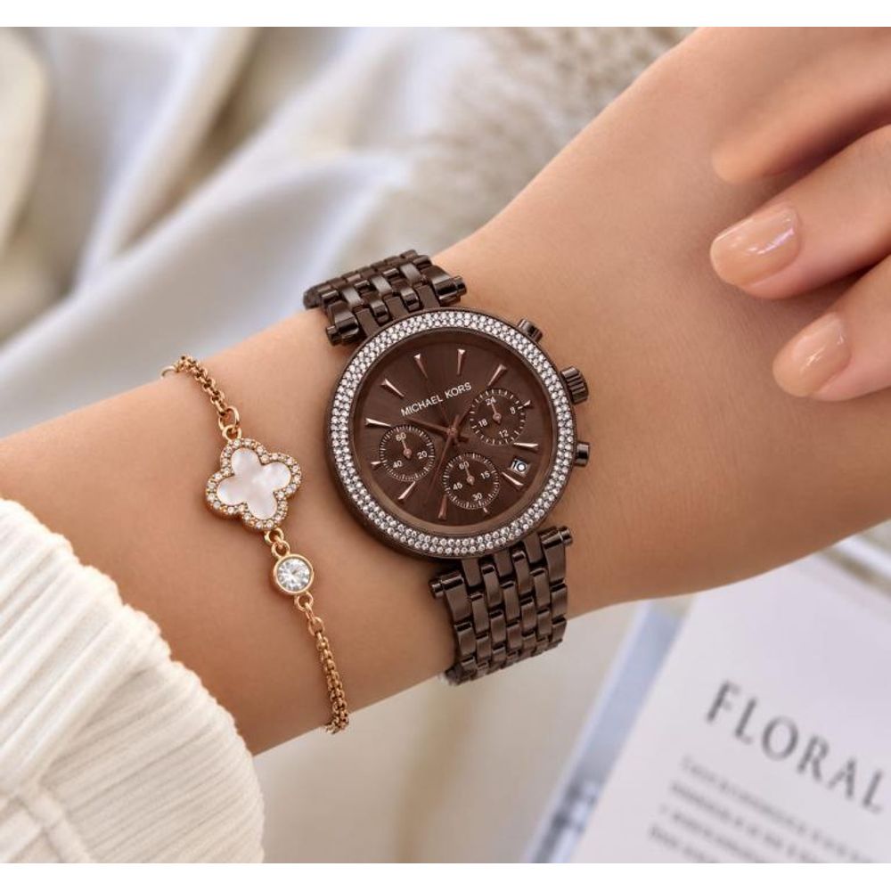 Michael l Kors Darci Chronograph Brown