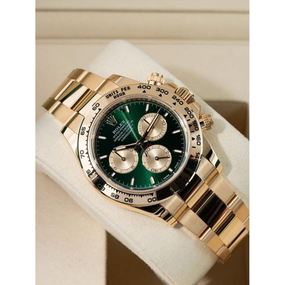 Rolee_x Oyster Perpetual Daytona Chosmograph Gold-Green-Gold Chronograph