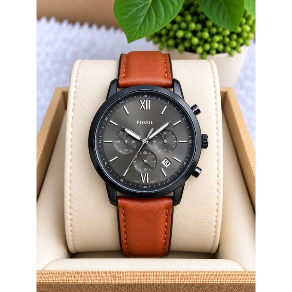 Fosil Neutra Chrono Orange Black Dial AT403