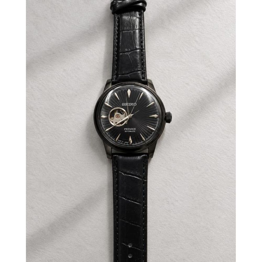 Seiko Presage Automatic Full Black Dial