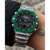 Casio G-Shock GST-B400D-1A Silver Black Green Dial