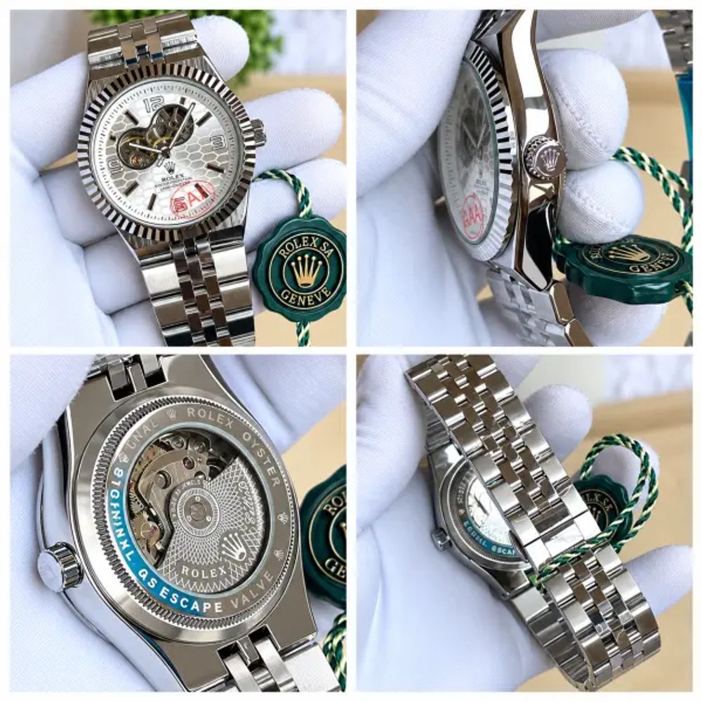 Rollex Land Dweller Automatic Silver White Dial AT477